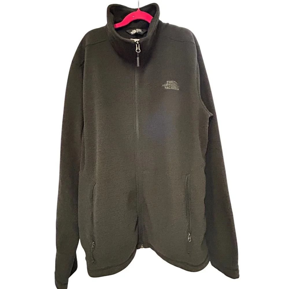 The North Face Mens Fleece Full‎ Zip Jacket Black L G